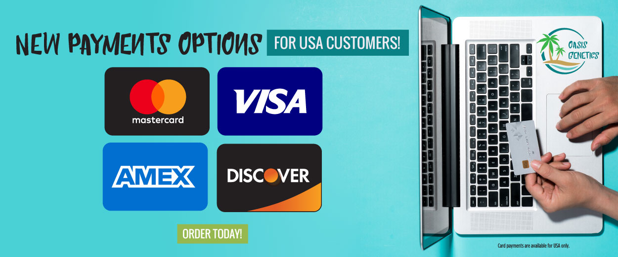 Visa, Discover, Mastercard and AMEX accepted